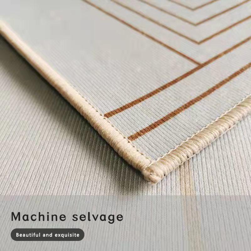 Nordic Abstract Living Room Carpet Orange Simple Style Decoration Sofa Large Area Rugs Bedroom Bath Non-slip Entrance Door Mat