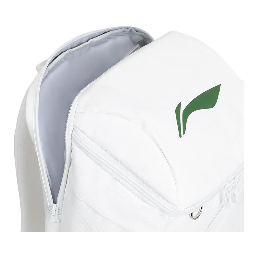 New LiNing Polyester Badminton Backpack Unisex White Green ABSU585-2
