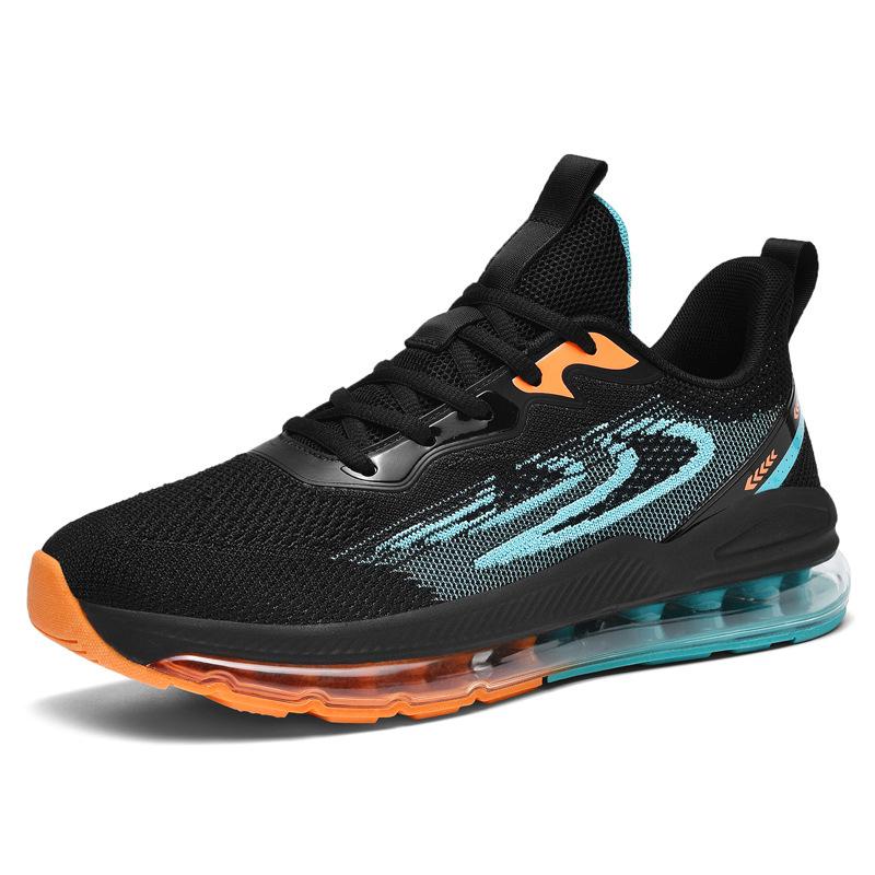 Sneakers men's large size summer 2025 new air cushion shock absorption running thick sole 45 sports raw breathable 46 trendy shoes 47