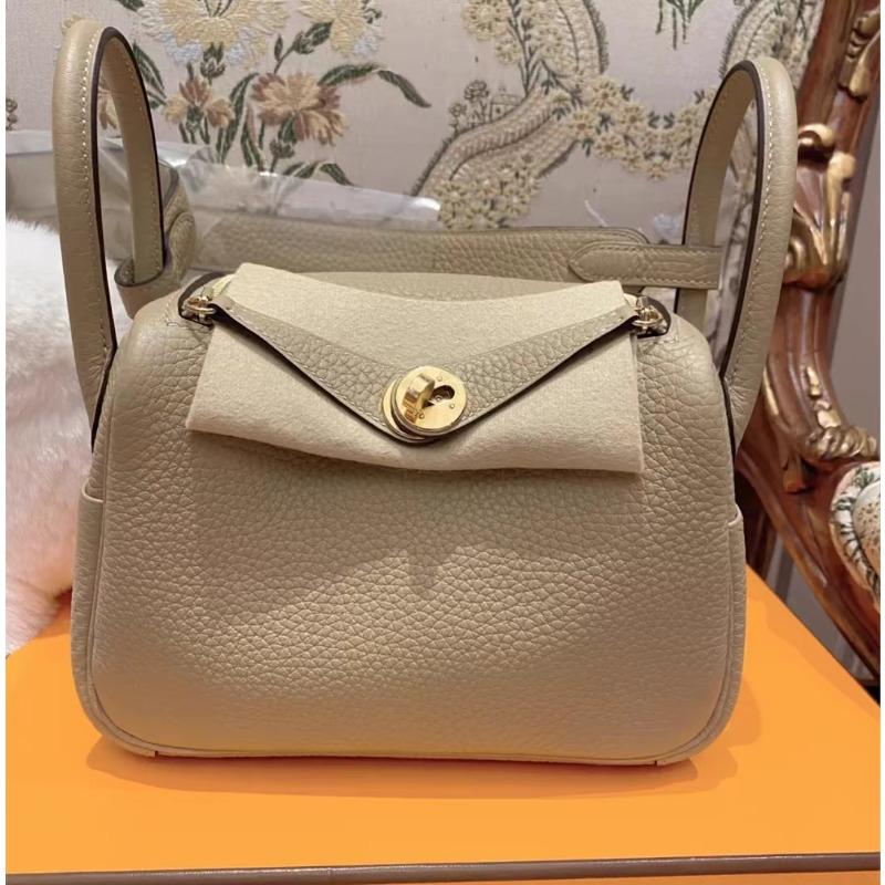 New Lindy bag lychee pattern first layer cowhide single shoulder oblique span portable locomotive bag doctor bag