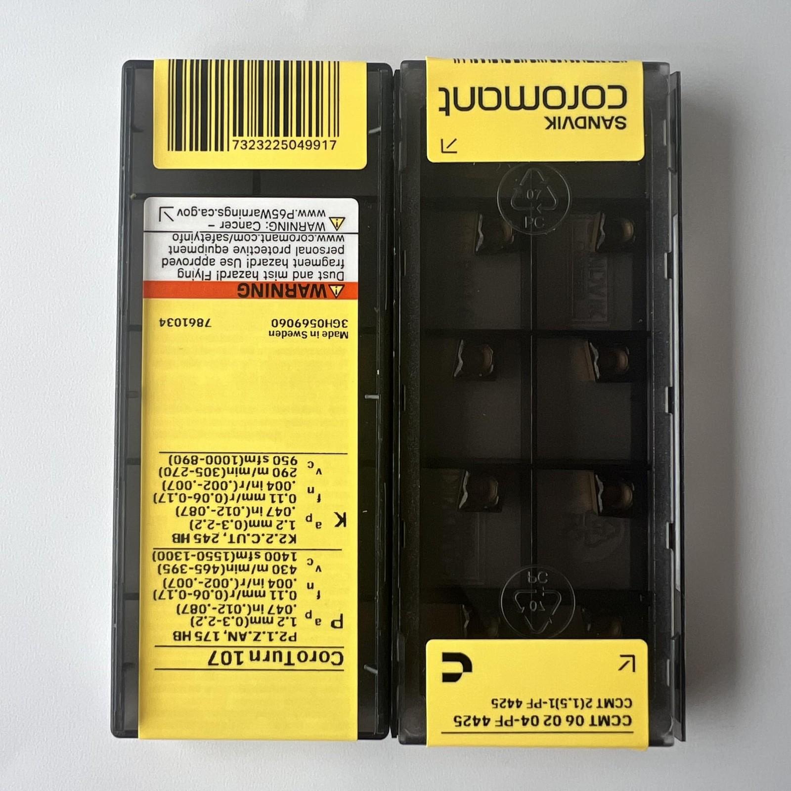 

SANDVIK / CCMT060204-PF 4425 / Original Swedish hard alloy blade 10 Pcs