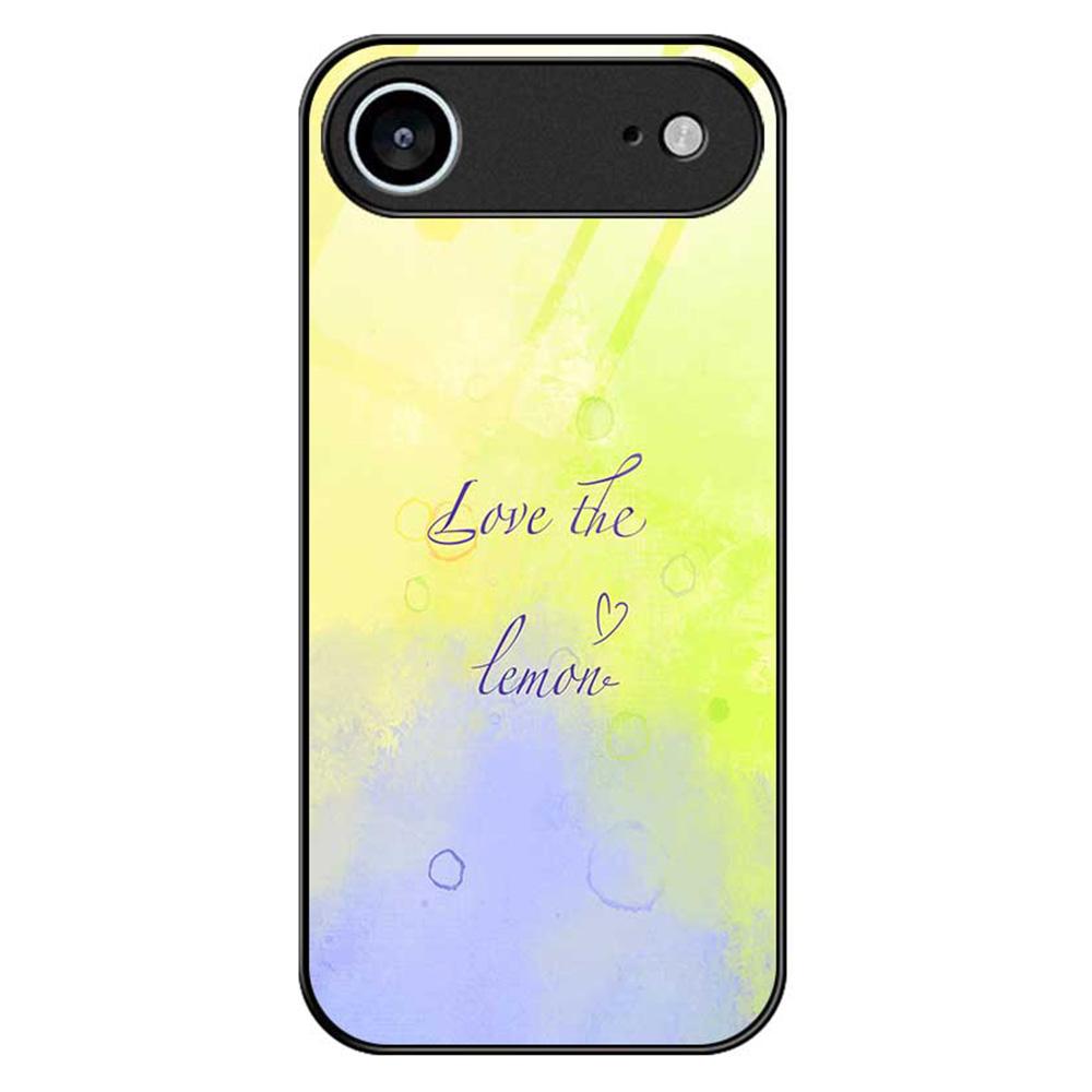 For iPhone 17 Air Case Anti Drop TPU PC Tempered Glass Pattern Printing Phone Back Cover