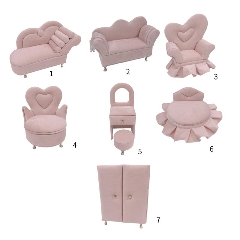 Schmuckschatulle in Sofaform, wunderschönes Schmucketui, Schmuckaufbewahrungsorganisator, Plüschstruktur zur modischen Schmuckaufbewahrung