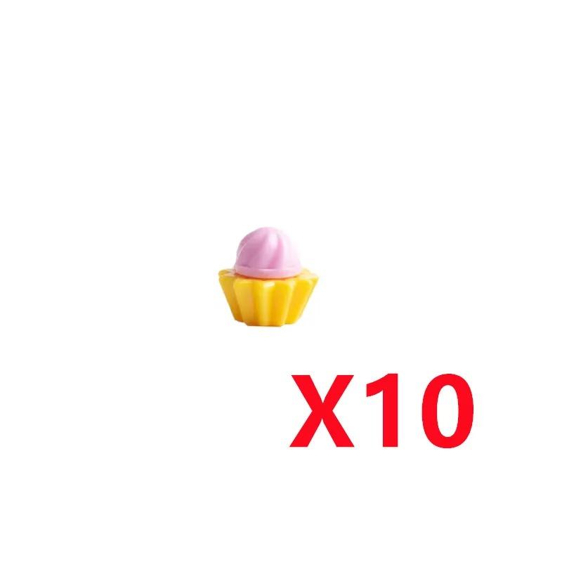 

MOC Городские строительные блоки Игрушка Аксессуары для еды Мини-кирпич Гриб Рыба Яблоко Хот-дог Торт Пицца Куриная ножка Коробка для мороженого K031