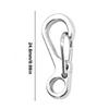 10Pcs Aluminum Alloys Keychain Carabiner Clasp Spring Snap Keyring Hook Backpacks Attachments Hook Hiking Accessory