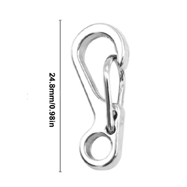 10Pcs Aluminum Alloys Keychain Carabiner Clasp Spring Snap Keyring Hook Backpacks Attachments Hook Hiking Accessory
