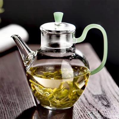 210ml Högt Borosilikat Liten Glas Tekanna Värmebeständig Tekanna Teservis Frukt Blomma Kung Fu Teset Tebryggning Teset