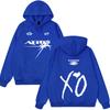 Męska Damska Bluza z Kapturem XO The Weeknd Stadium Tour Unisex Oversize Marka Muzyczna Podwójny Nadruk Przód Tył Bluza z Kapturem Casualowa Uliczna Codzienna