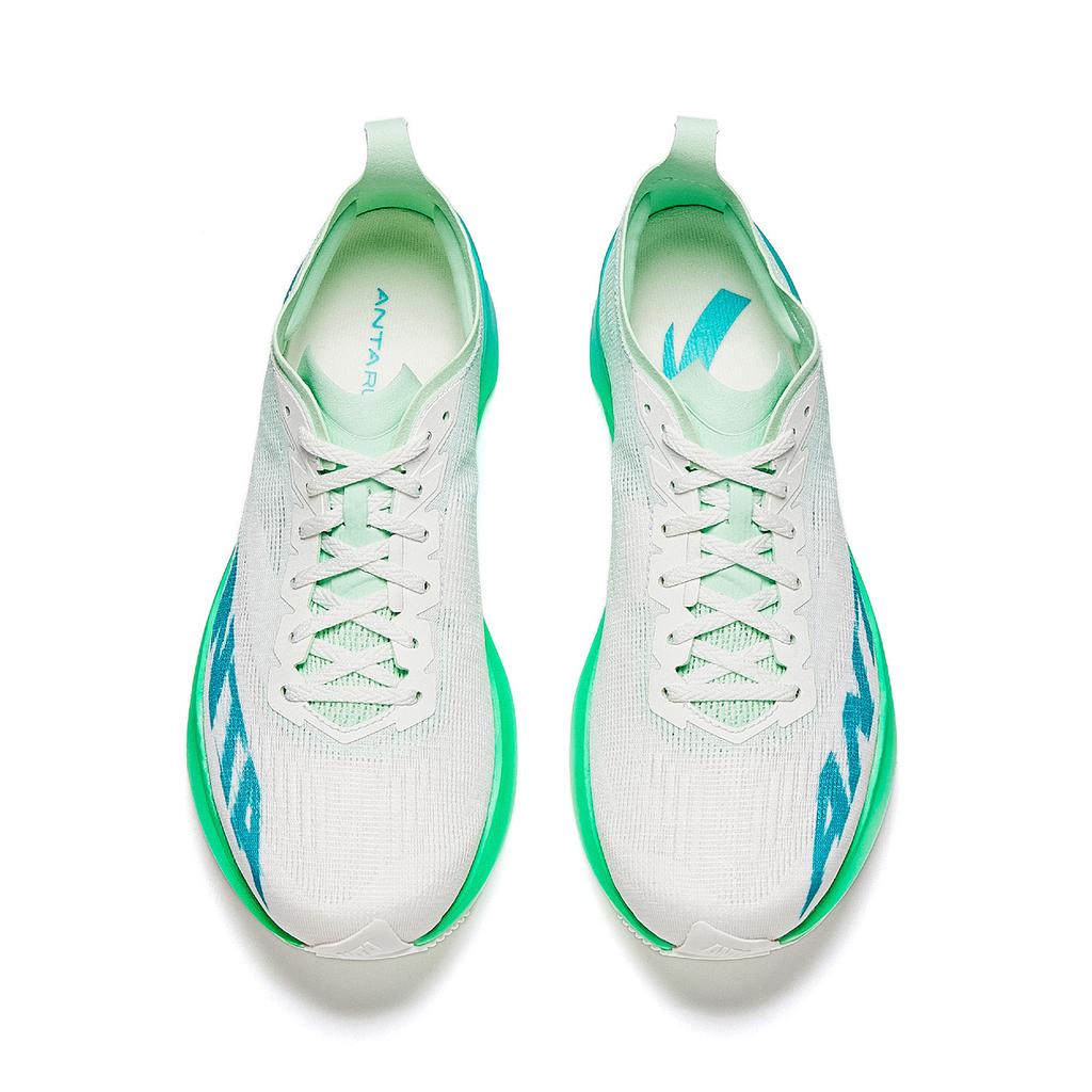 Anta Speed Vanguard Lightweight Shock Absorbing Non-Slip Support Running Shoes Men Sneakers White Blue 912545570-5