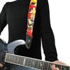 Officially Licensed P Leathers Angry Birds Design Guitar Red Perri's Ltd. Strap, 2-Inch,