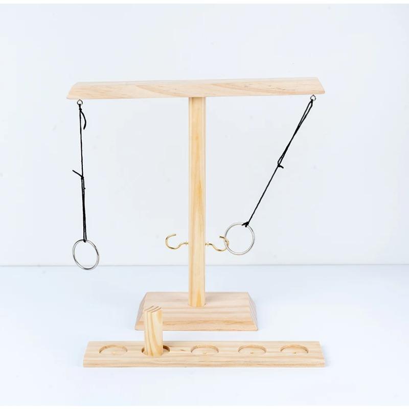 Ring Toss Game for Adults Hook and Ring Game Handmade Wooden Toss Game for Adults Outdoor Indoor Games Patio Decor Yard Games