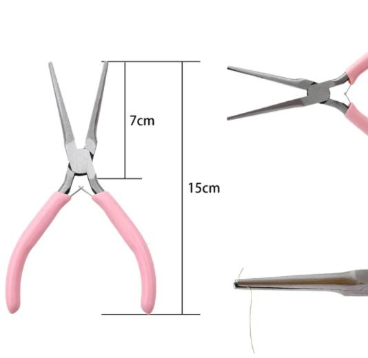 Mini 5Inch Round Concave Pliers Wire Looping Pliers Precision Jewelry Pliers Wire Looping Pliers for DIY Jewelry Making