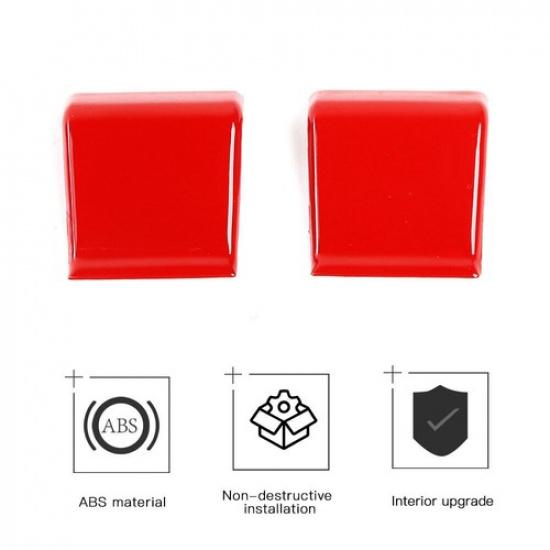 Car Window Lift Switch Button Cover For Jeep Wrangler JL JT 2018- Bright Red