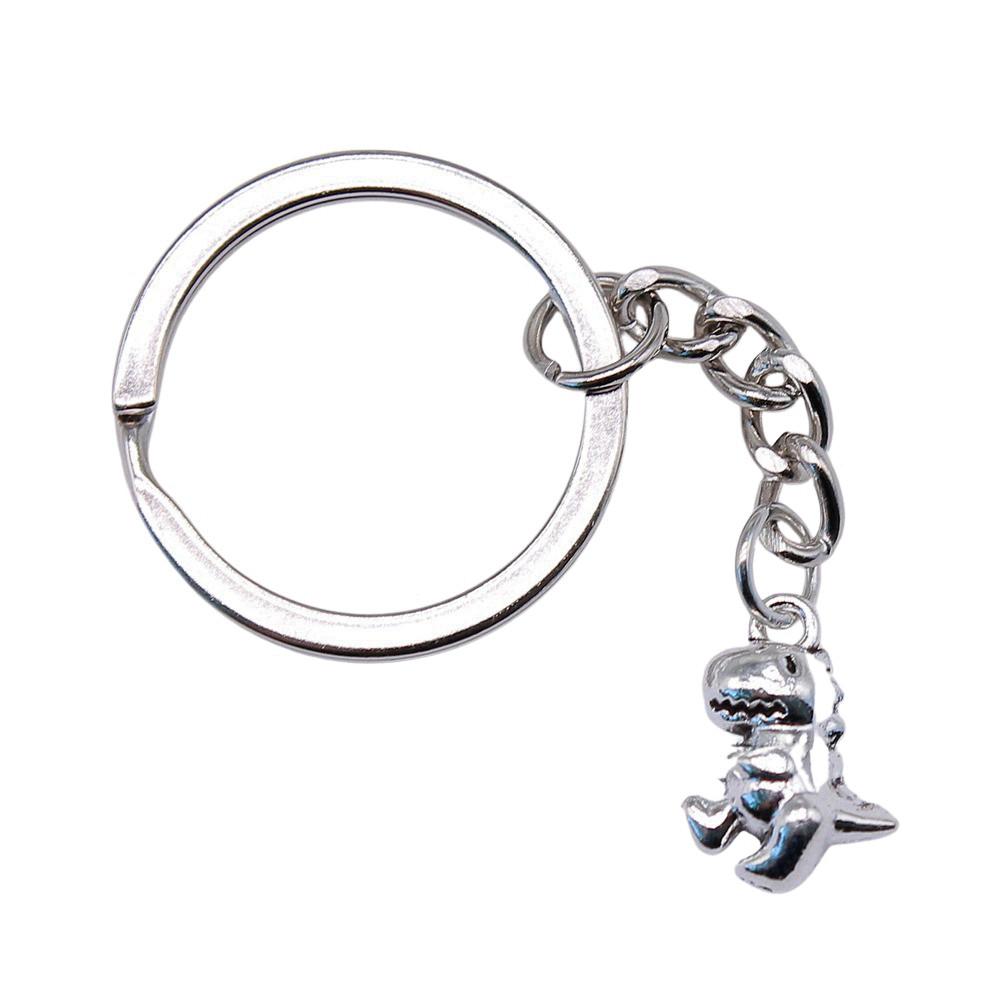 Medical Caduceus Charm Dragon Anime Keychain Hospital Souvenir 28mm Ring