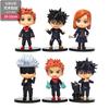 6Pcs Anime Jujutsu Kaisen Set Figure Itadori Yuji Toy Kugisaki Nobara Model Action Figure Satoru Gojo Fushiguro Megumi 10CM