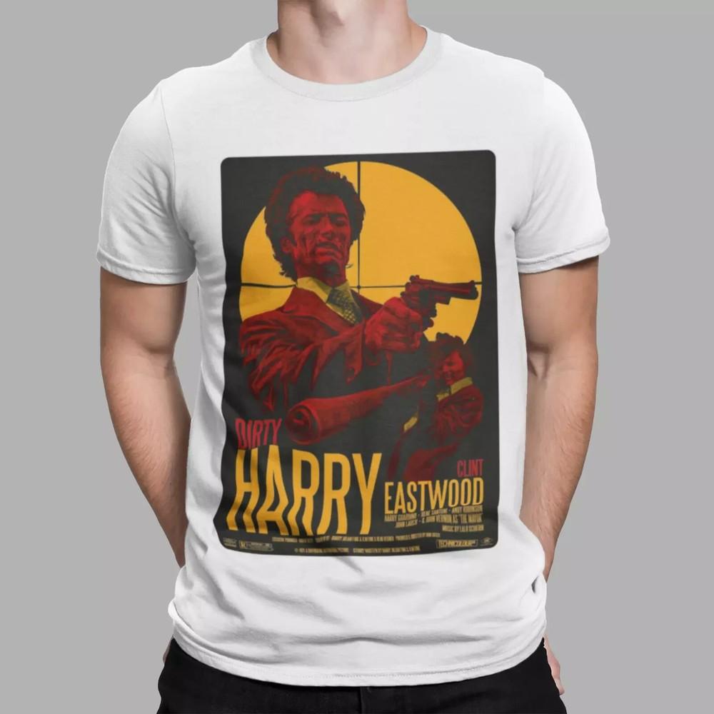 

Dirty Harry T-Shirt 70s Movie Police Clint Eastwood Vintage Retro Tee Gift UK Unisex T-Shirt XXXXL