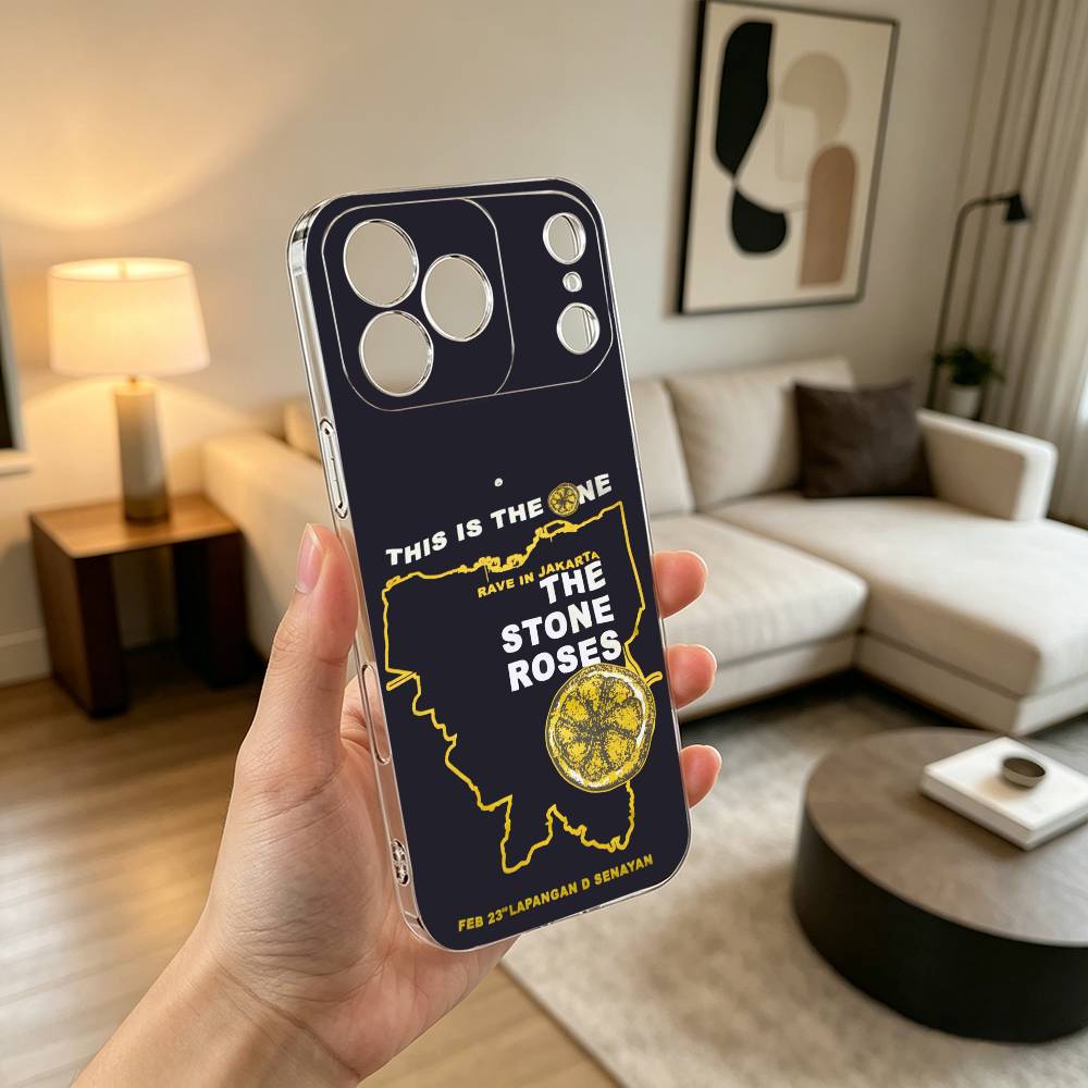 The S-Stone Z-Roses Band Singer Phone Case For iPhone 17 16 15 14 13 12 11 Mini Pro Max Plus Transparent Cover