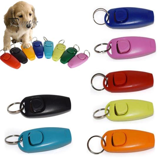 Whistle Clicker 2-in-1 Comfortable To Hold Plastic Dog Training Multipurpose for Home Pet Aid