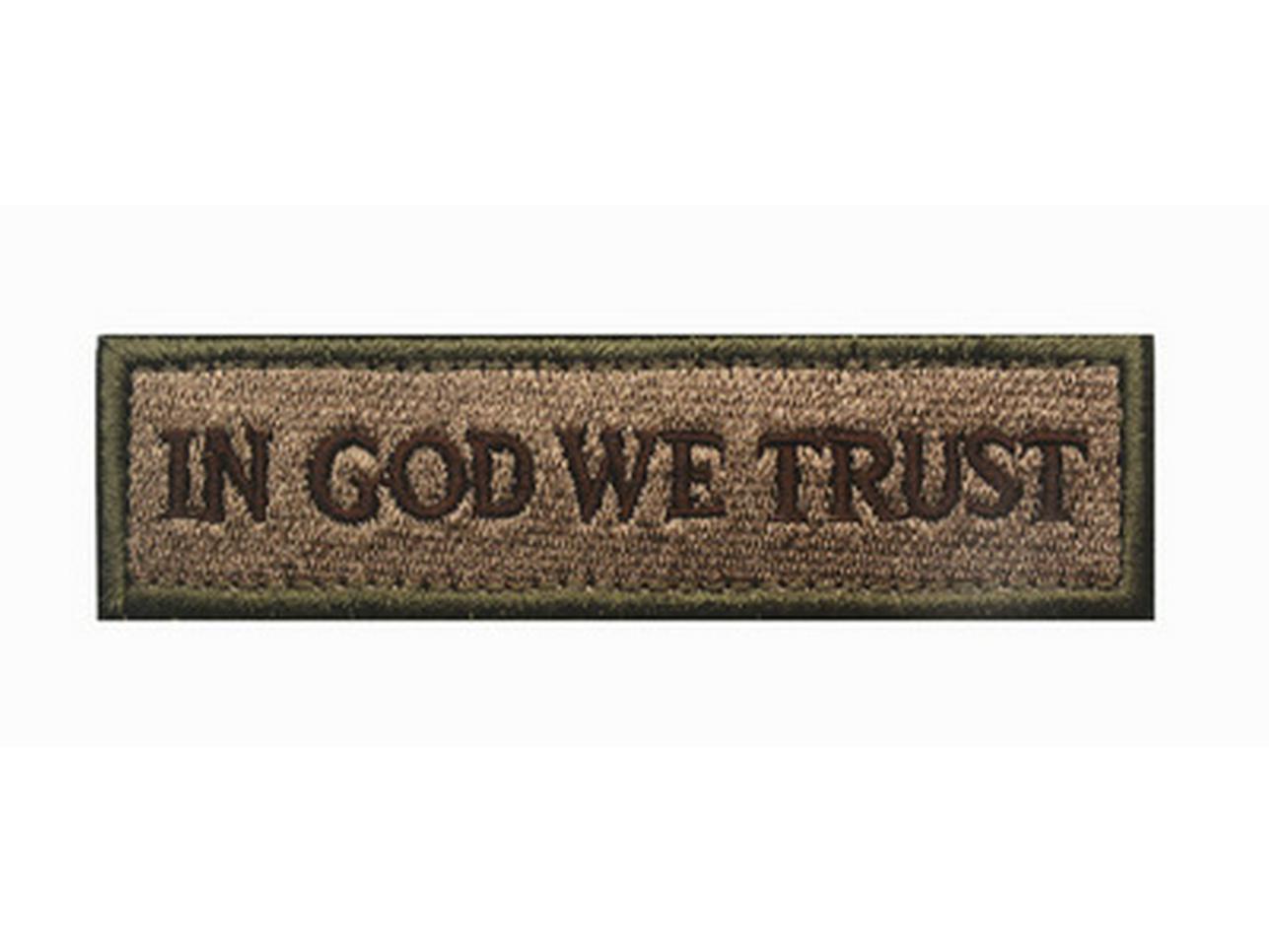 

In God We Trust Tactical Morale Patch Velcro Set with Sticker
