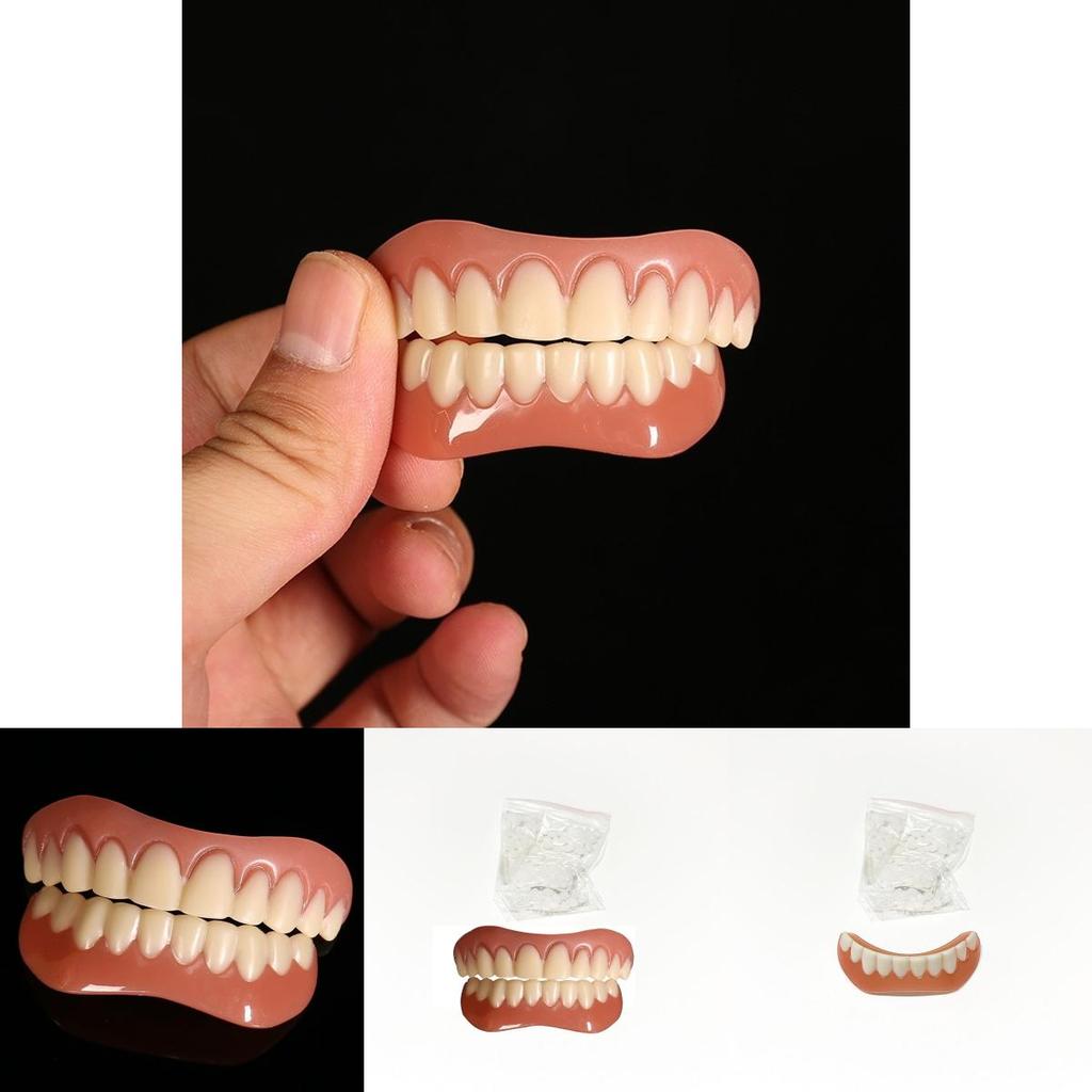Silica Gel Veneers Instant Smile Cosmetic Tooth Dentures Set For A Perfect Photo Shoot