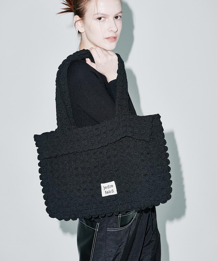 Jedrefeb5 Croffle Shoulder Bag Black