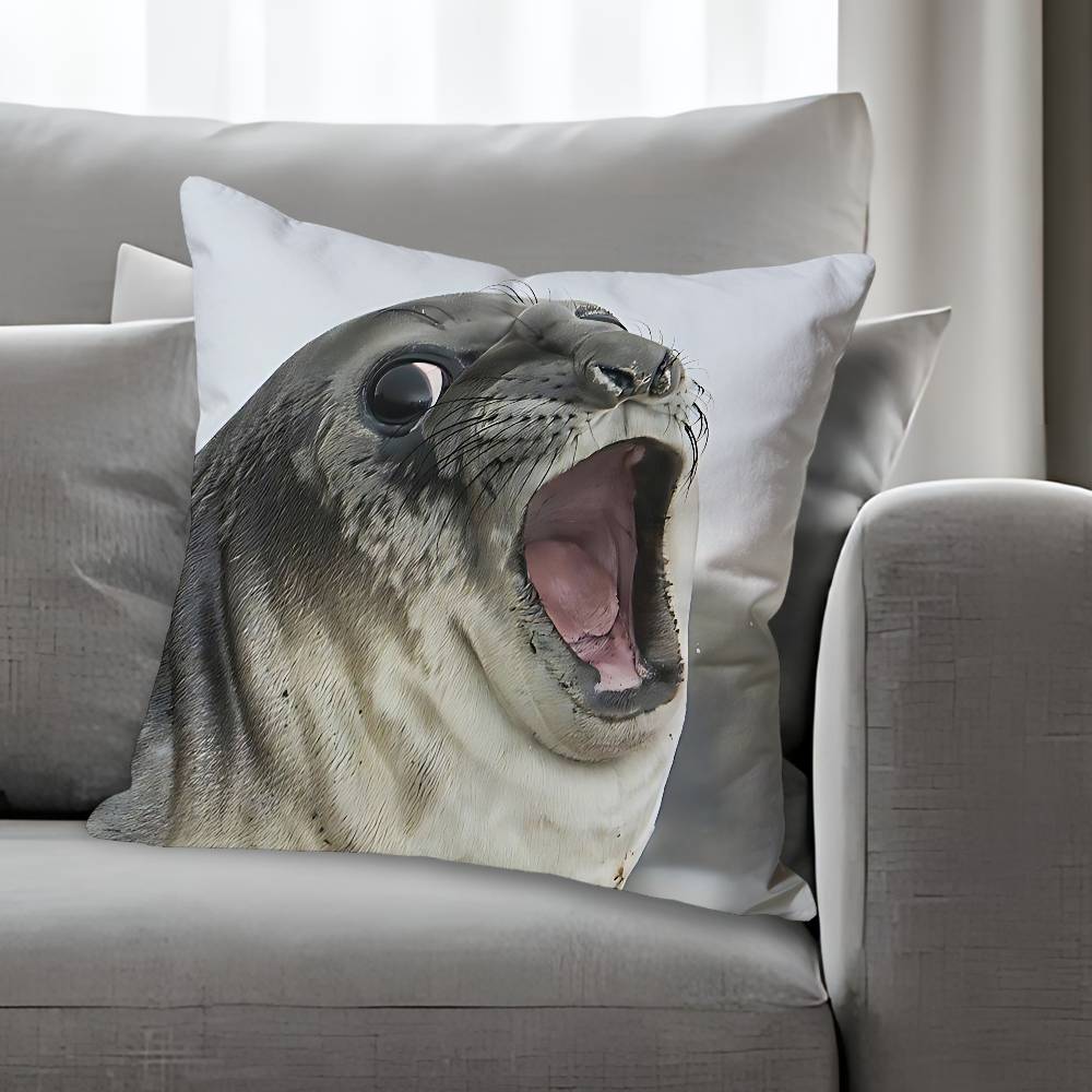 Seal Sea Anime Celebrity Merchandise AllMatch Printed Pillow Case Sofa Car Office Room Decoration Protector