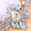 Vintage Exquisite Feather Headband Elegant Women Accessories Performance Show Crystal Sequin Masquerade Hair Band Rhinestone New