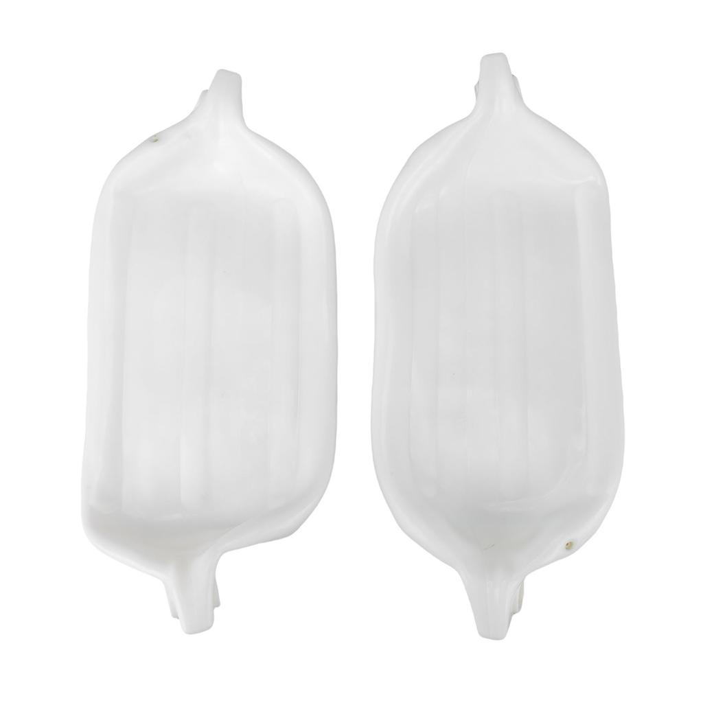 Aufblasbarer Bootsfender PVC Leicht Tragbarer Bootsanlegefender mit Schwarzem Seil für Yachtschiffe