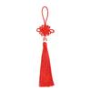 Small Chinese Knot Pendant DIY Tassel - Festive Red 6/8 Plate Hanging Ornament