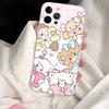 Cute M-mikko C-characters For IPhone 11 12 13 14 15 16 17 Pro Max Plus Air Transparent Clear Shockproof Case