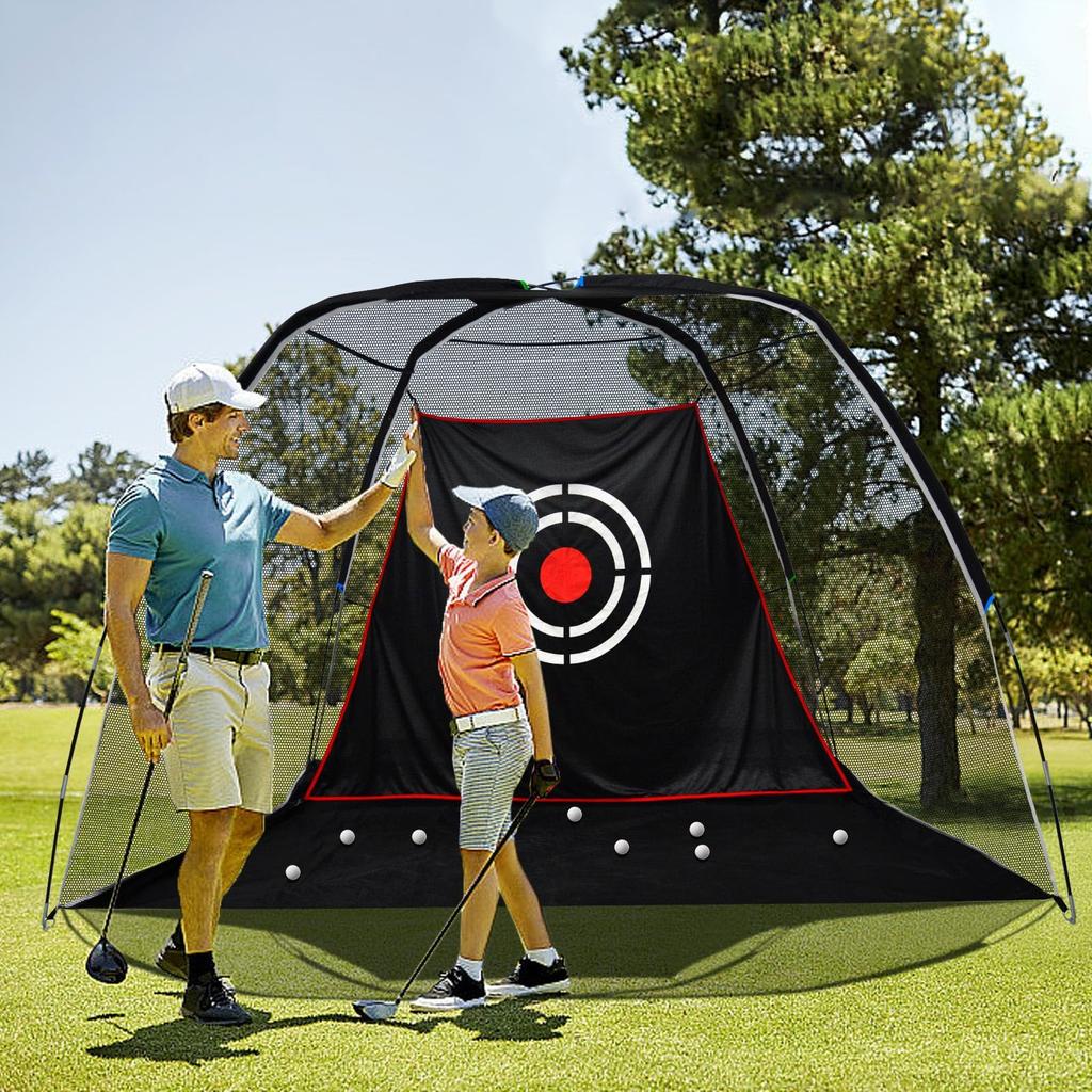 FLITURE Golf Net Approach Net Golf Practice 3m X 2m X Golf Practice Net Golf Practice Supplies for Practice Folding Home Practice Target Included