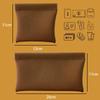 Storage Bag Pu Leather For Long Wallet Passport Driver'S License Document Holder Data Cable Cosmetic Bag For Women Men