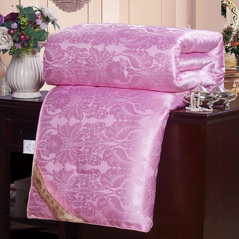 New Natural/Mulberry Luxury Silk Comforter Hand-made Twin Queen King Full Size Blanket Quilt Jacquard Bedding In Filler