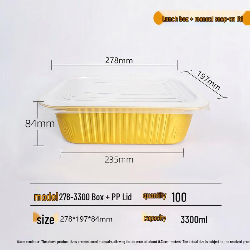 Sealable Aluminum Foil Food Containers with PP Lids