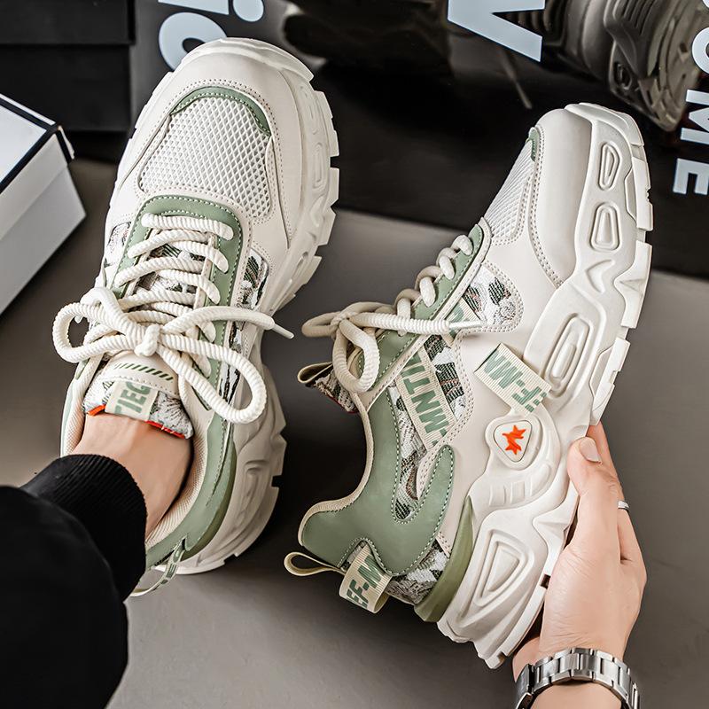 Shoes new winter breathable mesh youth sports platform casual little white dad shoes autumn
