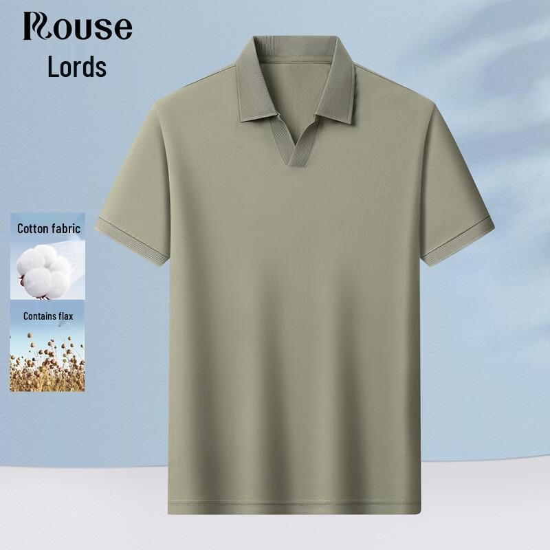 

Men s Business Casual Cotton-Linen Polo Shirt 170