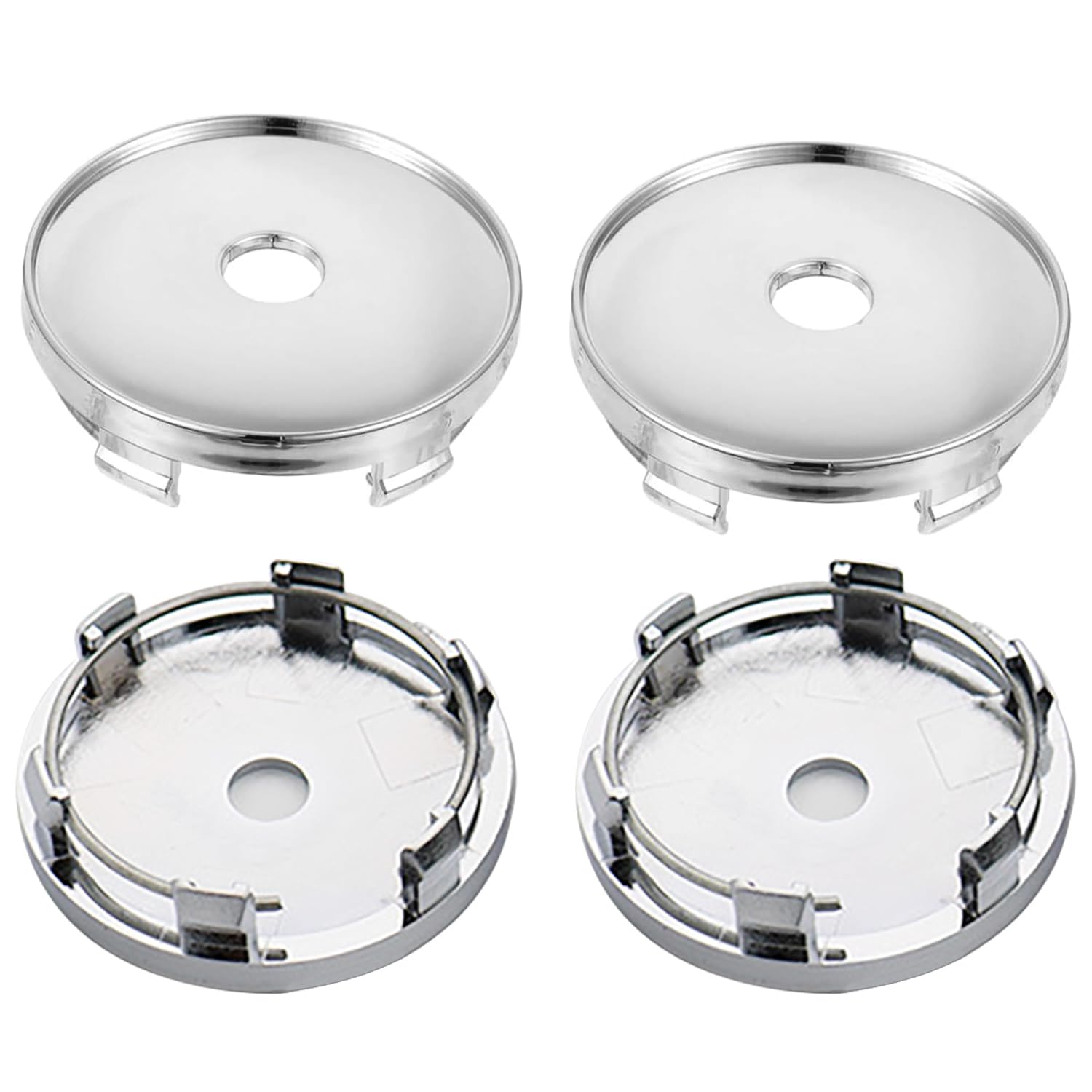 

Center Cap, Wheel Center Cap, Center Hub Cap Cover, Set of 4, Plated, Silver, 2.4 inches (60 mm) 60mm срібний