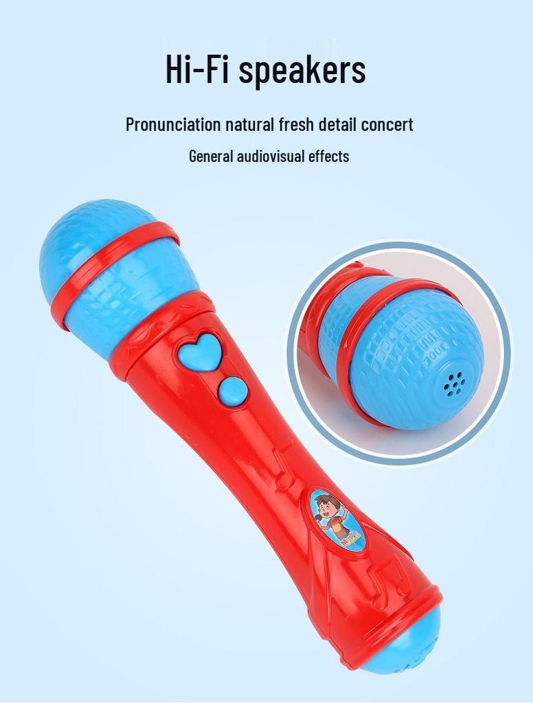 Children's Karaoke Toy Microphone Amplifier for Early Education and Music Play