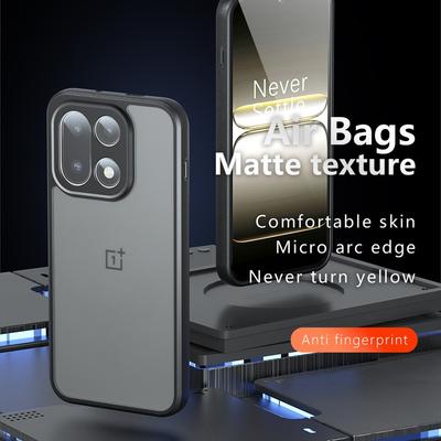 Coque pour OnePlus 15 : antichoc, aspect givré mat, en PC+TPU, transparente et anti-traces de doigts.