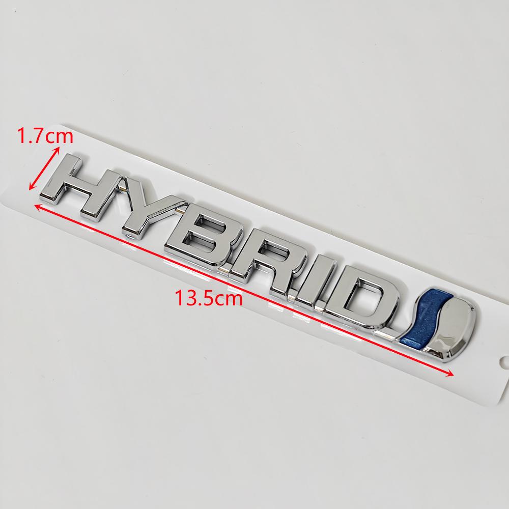 Hybrid ABS Emblem Sticker Rear Tail Badge Logo for Toyota Camry RAV4 Prius Corolla Highlander Avalon C-HR Yaris Car Accessories