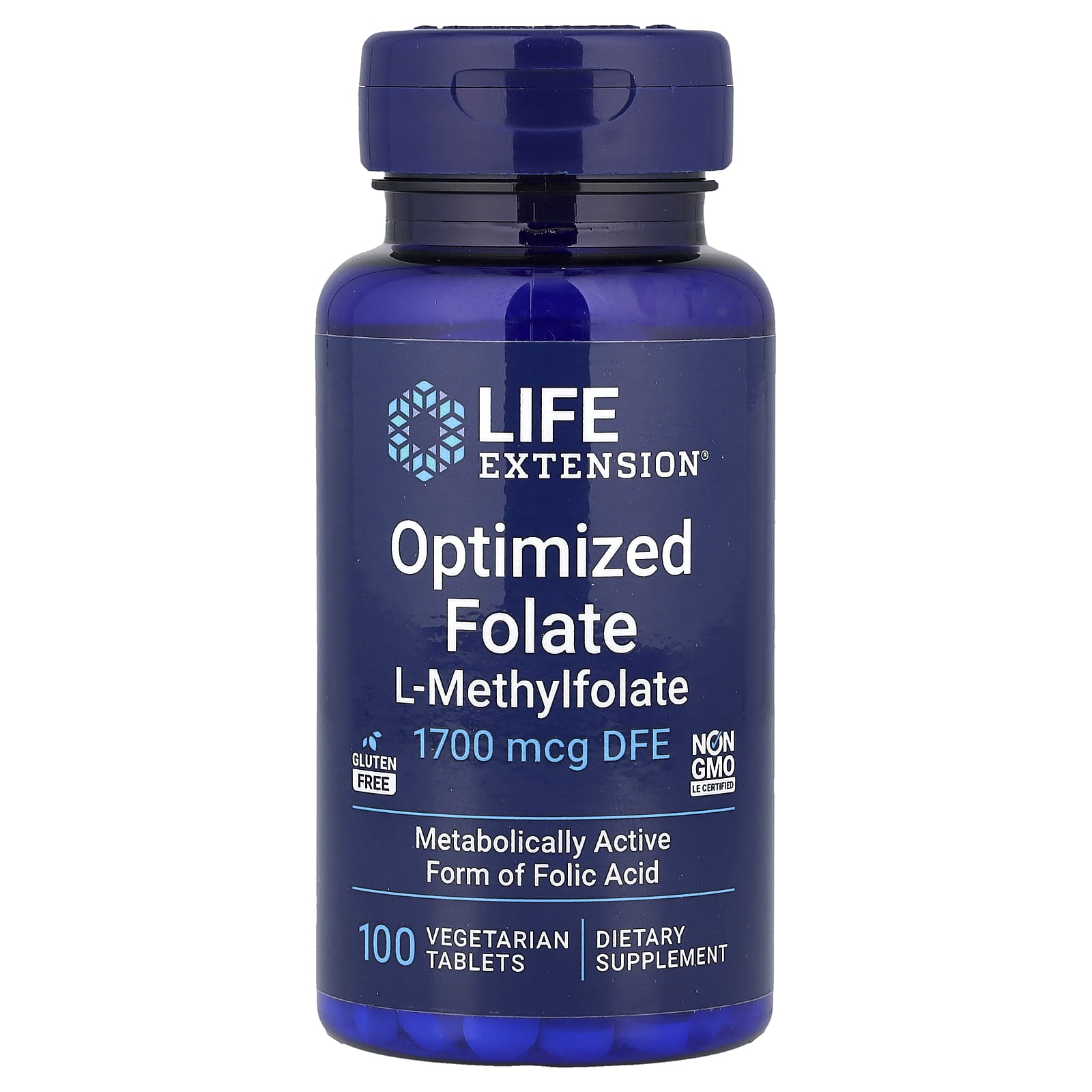 

Optimum Folic Acid, 1,700Mcg Dfe, 100 Veggie Caps