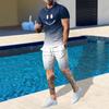 Summer Men's And Women's Short Sleeved Shorts Fashion Trend 3d Print Set Casual Comfortable Sports Clothing