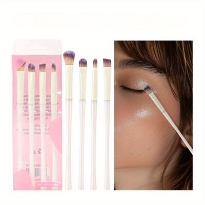 Beauty Brush Tool Convenient and Easy-to-carry Eye Shadow Brush Blade, A Must-have 4-piece Set for Beginners