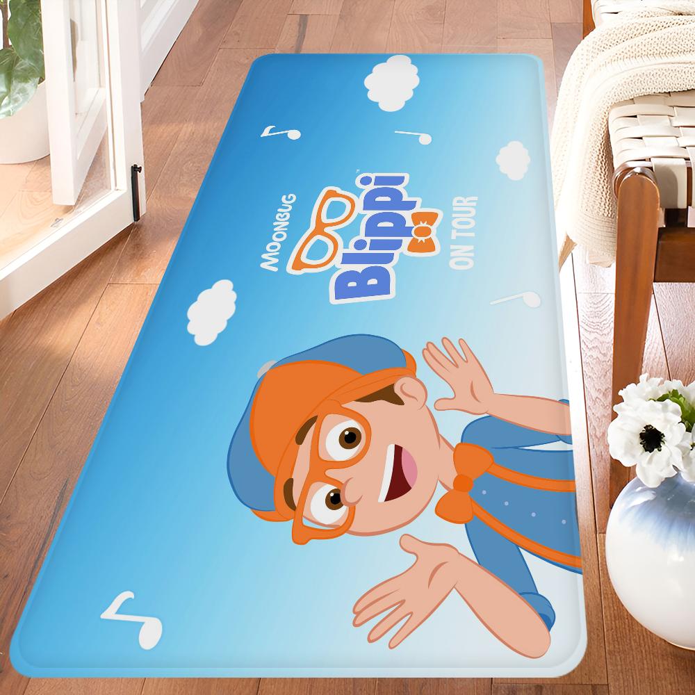 B-Blippiing Creative ABC Pattern Kitchen Mat Anti-Slip Doormat for Kids Room Bedroom Living Room Balcony Decoration