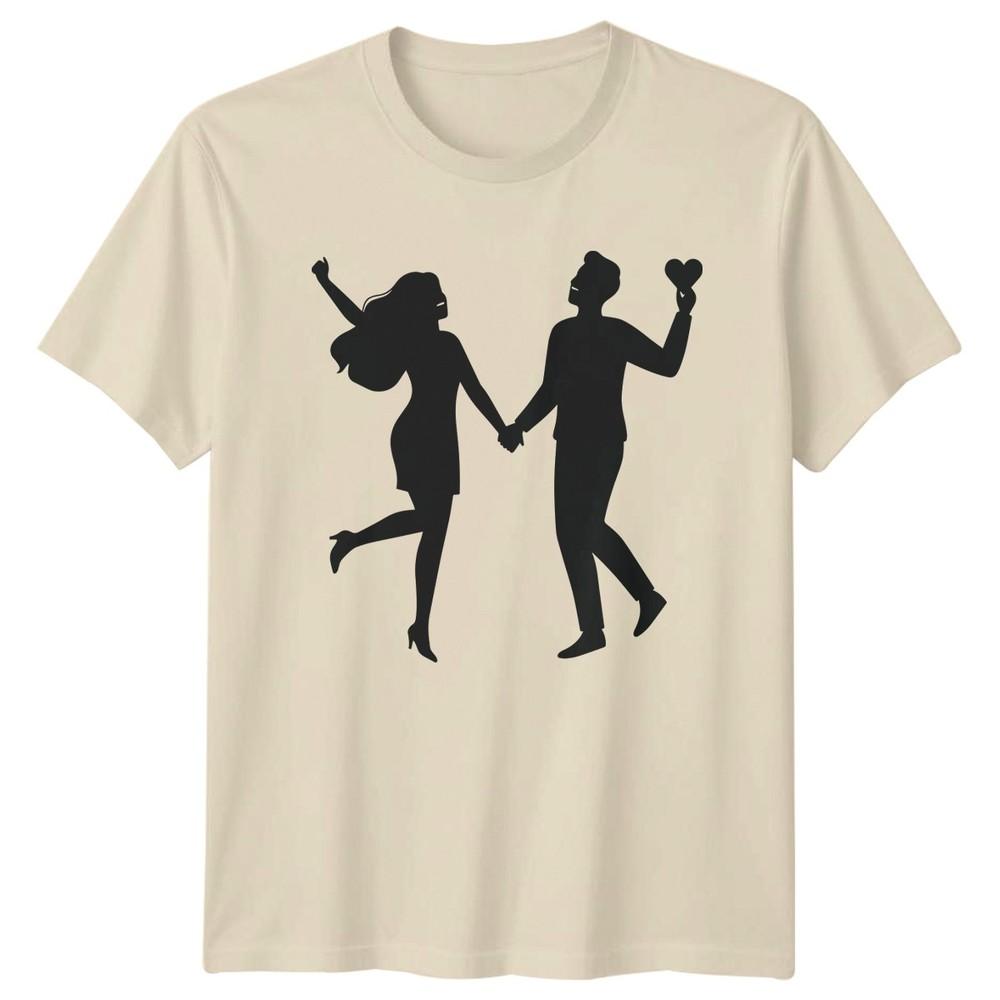 Couple Silhouette RoUnisexce Unisex Graphic Tee Unisexs Unisexs TShirt