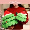 Gift Christmas Plush Figure With Heart Shape Short Pile Material Holiday Decor