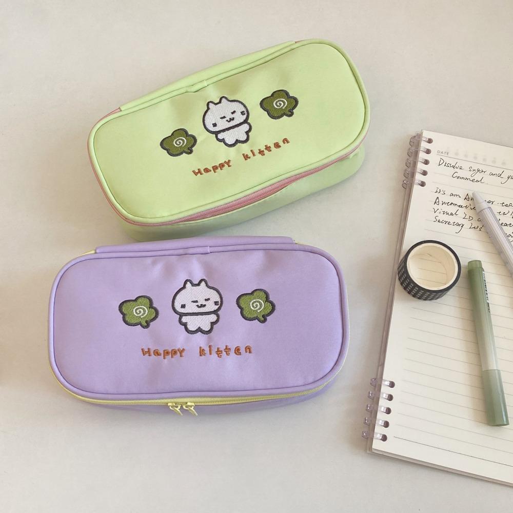 Large Capacity Cartoon Pencil Case Cosmetics Storage Makeup Bag Stationery Storage Bag  Student
