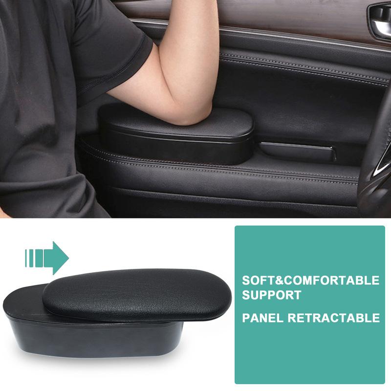 Storage Functional Armrests Car Door Leather Ergonomic Armrests Auto Interior Parts Arm Elbow Support Arm Heightening Pad