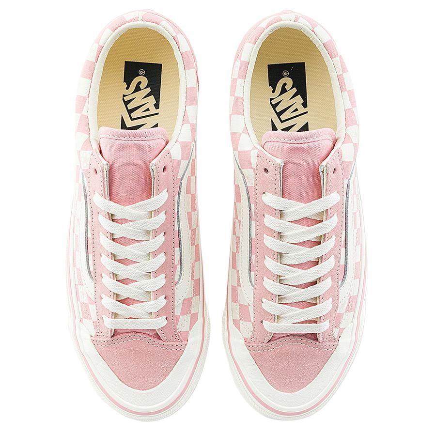 Vans Old Skool Reissue 136 Comfortable Low-Top Canvas Shoes Unisex Sneakers Pink White VN000MT6EBQ