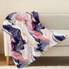 Lightweight Flannel Throw Blanket, Abstract Art Pattern, Soft Warm Cozy, Perfect for Home, Car, Halloween & Christmas